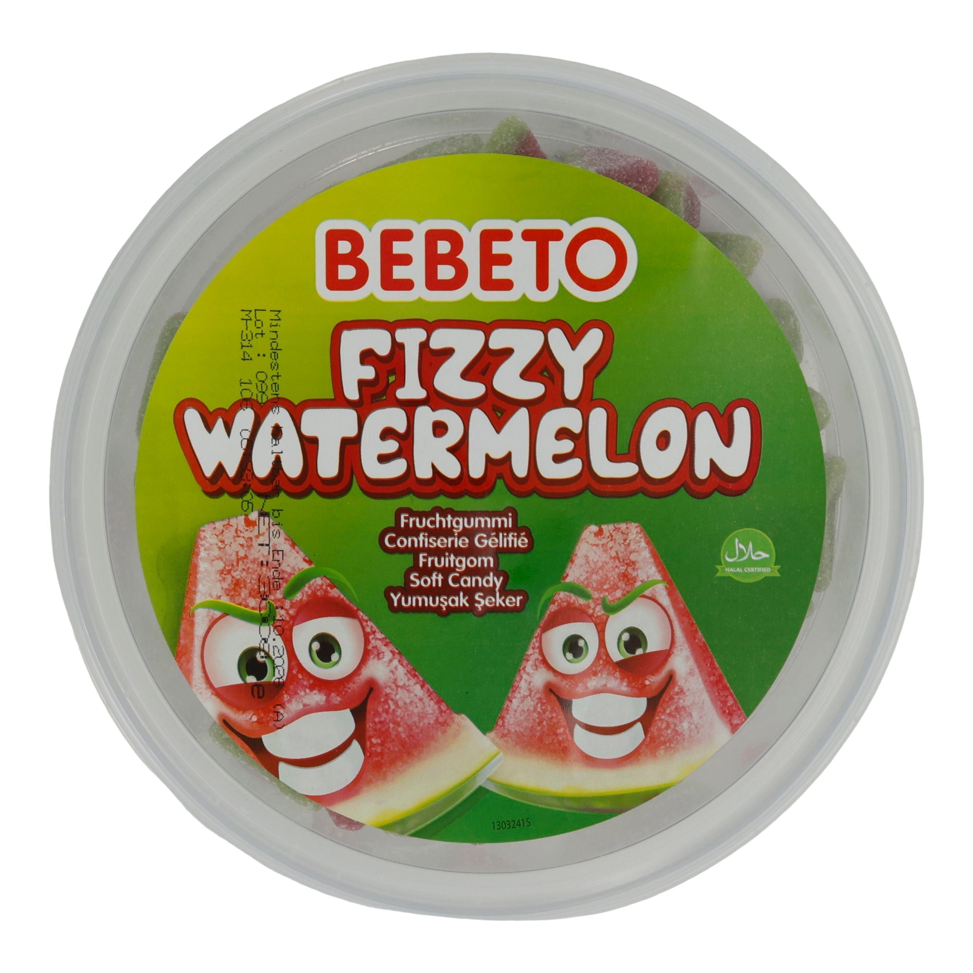 Fruchtgummi Bebeto Fizzy Watermelon | Süßwaren | mit Wassermelonen-Geschmack | 300 g BEBETO